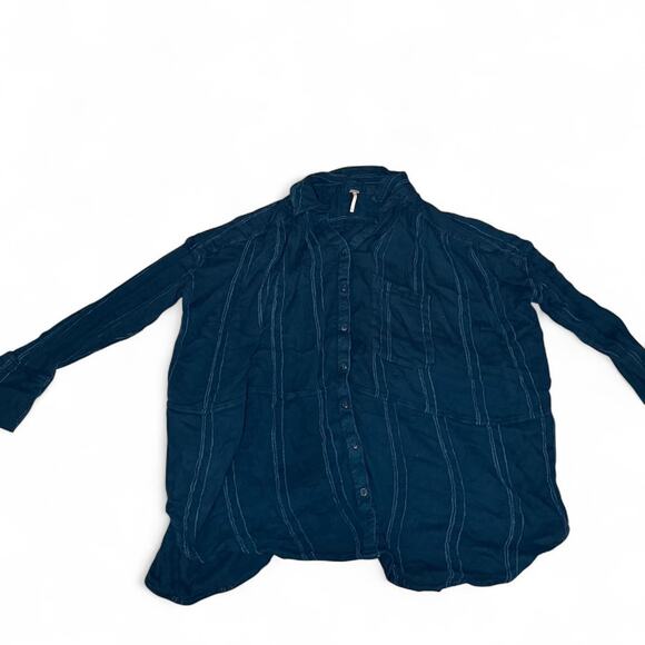 Free people oversized button down shirt - Picture 2 of 4